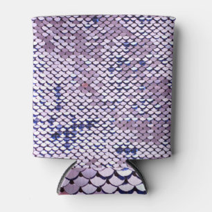 Ultraviolet Sequin: Glitter Shiny Texture. Can Cooler