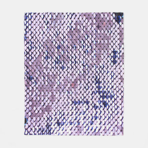 Ultraviolet Sequin: Glitter Shiny Texture. Fleece Blanket