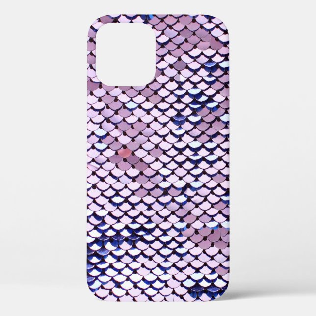 Ultraviolet vivid sequin glitter shiny texture. Gl Case-Mate iPhone Case (Back)