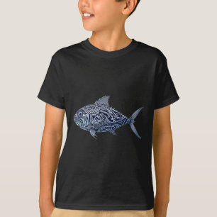 Ulua Fishing Native Hawaiian - Hawaiian Tribyl 1  T-Shirt
