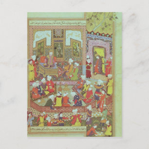 Ulugh Beg dispensing justice at Khurasan Postcard