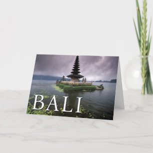 Ulun Danu Temple   Bali, Indonesia Birthday Card