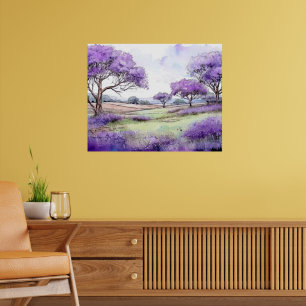 Ulupalakua Jacaranda Trees Poster