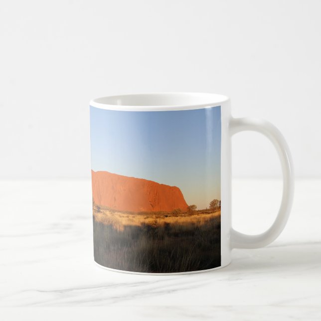 Uluru at sunset in July Coffee Mug (Right)