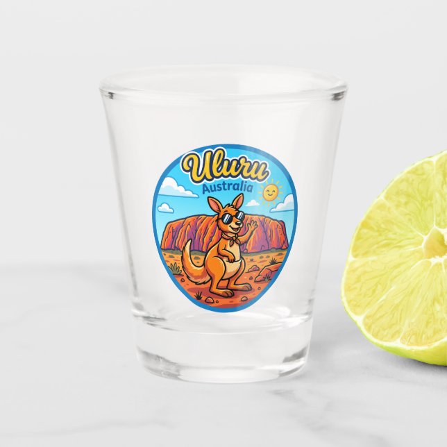 Uluru Australia Shot Glass (Front)