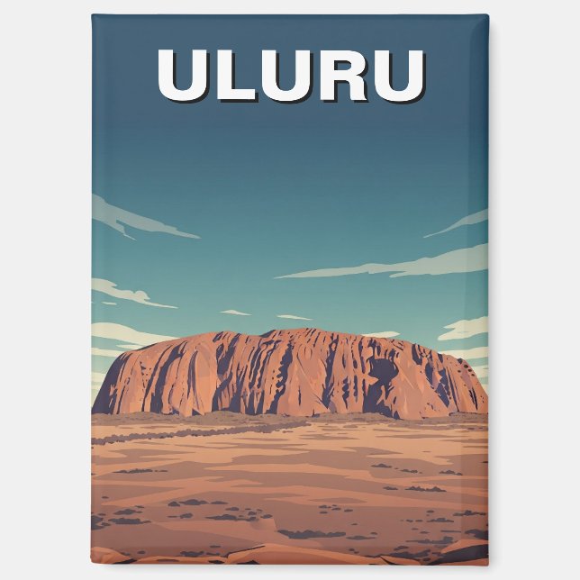 Uluru Australia Travel Magnet (Front)
