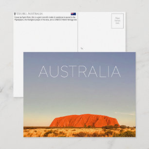 Uluru, Australia Travel Postcard