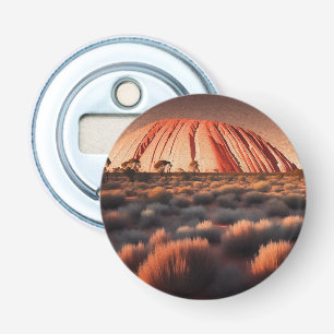 Uluru "Ayers Rock" Australia Oil Paint,  Bottle Opener