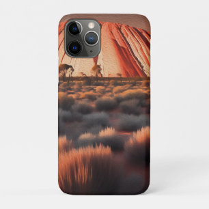 Uluru "Ayers Rock" Australia Oil Paint, iPhone 11 Pro Case