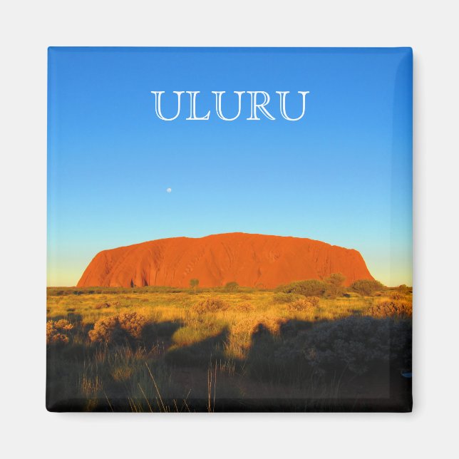uluru blue rock magnet (Front)