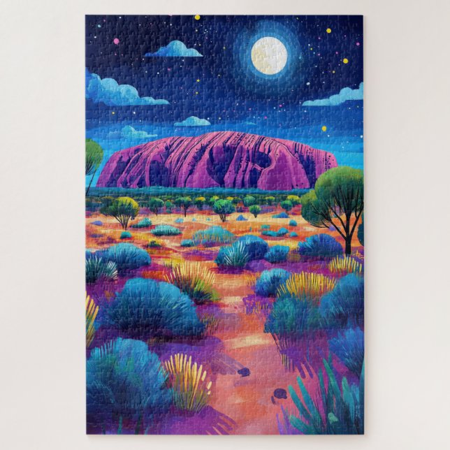 Uluru or Ayers Rock, Australia. Jigsaw Puzzle (Vertical)