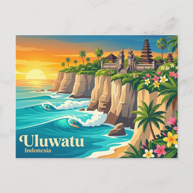 Uluwatu Indonesia Postcard (Front)