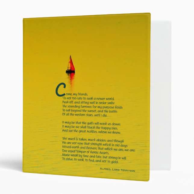 Ulysse inspiré Chapbook 1" Classeur (Devant/intérieur)