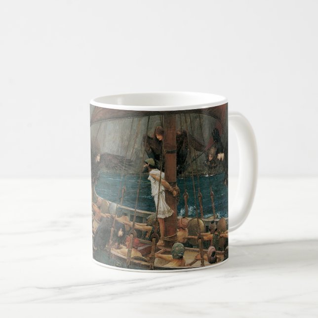 Ulysses and the Sirens by John William Waterhouse Coffee Mug (Front Right)