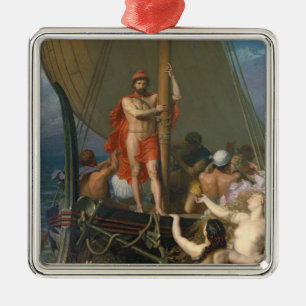 Ulysses and the Sirens Metal Ornament