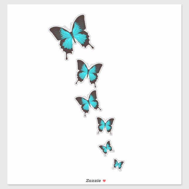 Ulysses Butterfly Art – Dynamic Composition (Sheet)