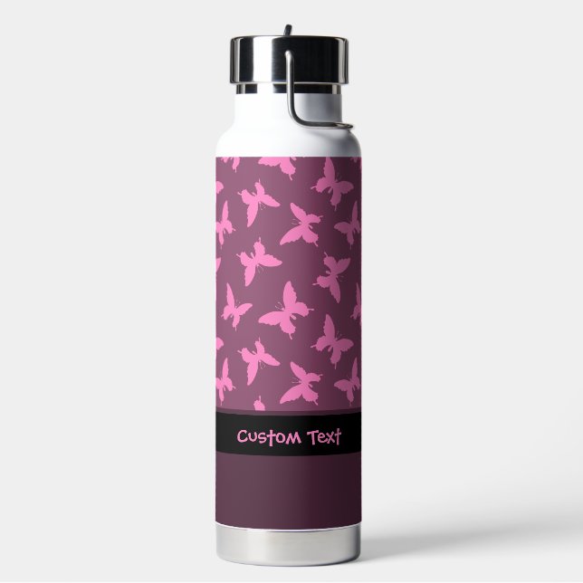 Ulysses Butterfly Pattern Water Bottle (Left)