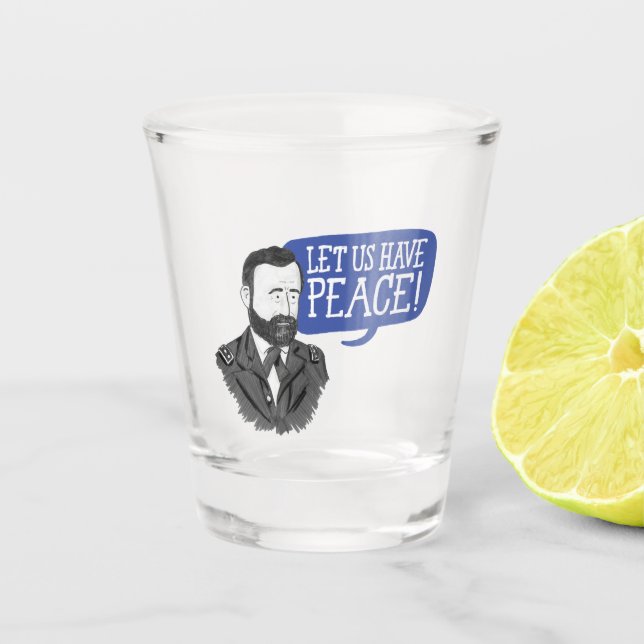 Ulysses S. Grant "Ayons la paix !" verre tourné (Devant)
