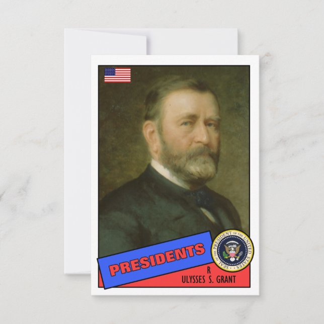 Ulysses S. Grant Baseball Card (Front)