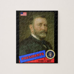 Ulysses S. Grant Baseball Card Jigsaw Puzzle