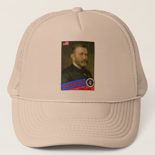 Ulysses S. Grant Baseball Card Trucker Hat (Front)