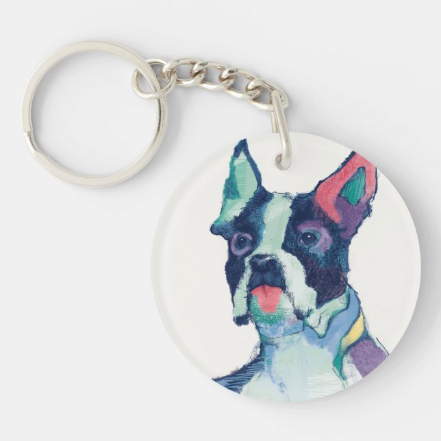 Ulysses Watercolor Pastel Keychain (Front)