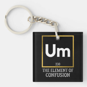 Um The Element of Confusion T-Shirt Keychain