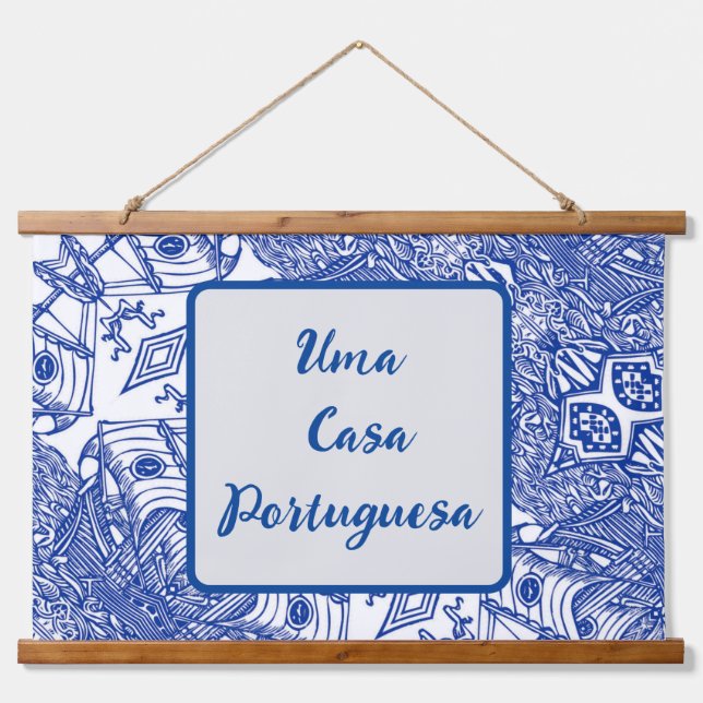 Uma casa Portuguesa Hanging Tapestry (Front)