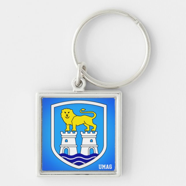 Umag, Croatia Keychain (Front)