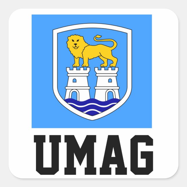 Umag, Croatia Square Sticker (Front)
