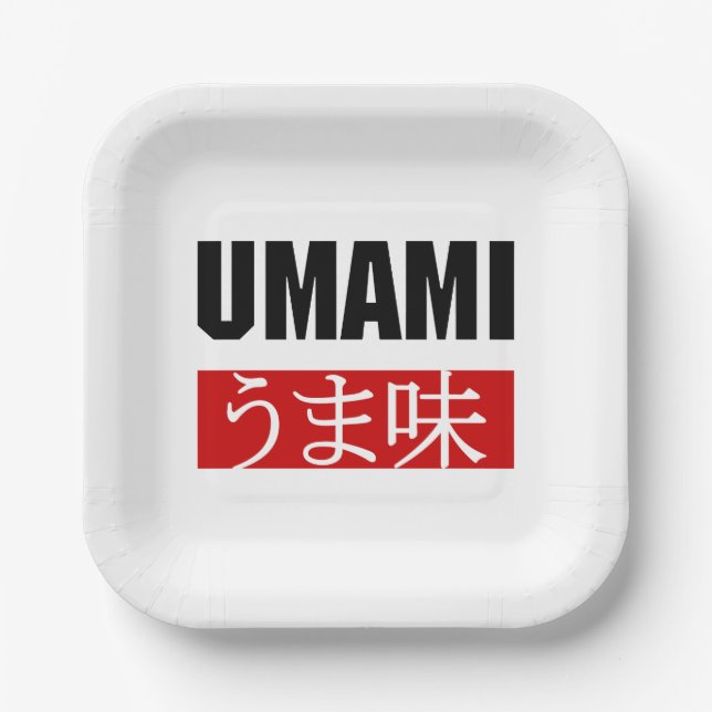 UMAMI うま味 PAPER PLATE (Front)