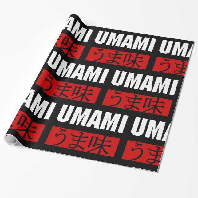UMAMI うま味 WRAPPING PAPER (Unrolled)