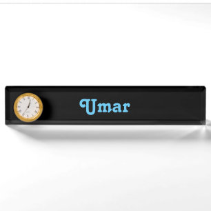 Umar de la plaque de nom du bureau