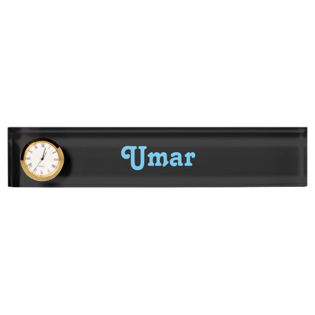 Umar de la plaque de nom du bureau (Devant)