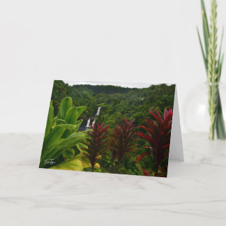 Umauma Falls, Hawaii carte de billet