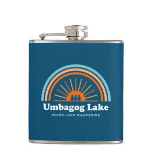 Umbagog Lake New Hampshire Maine Hip Flask