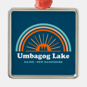 Umbagog Lake New Hampshire Maine Metal Ornament