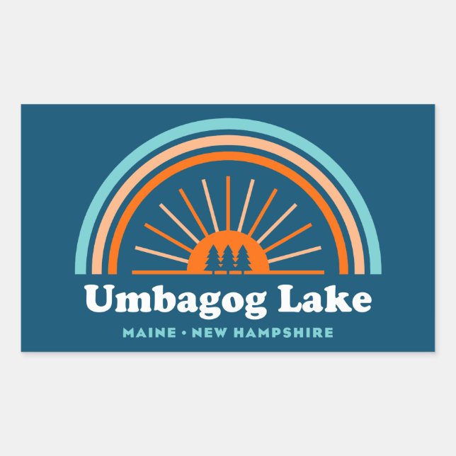 Umbagog Lake New Hampshire Maine Sticker (Front)
