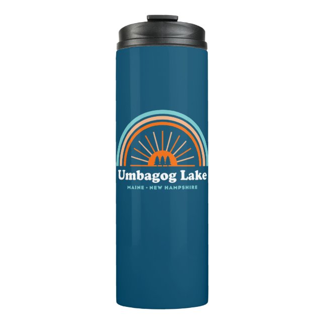 Umbagog Lake New Hampshire Maine Thermal Tumbler (Front)