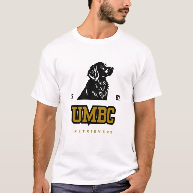 UMBC Retrievers – Bold College Baseball Spirit T-Shirt (Front)