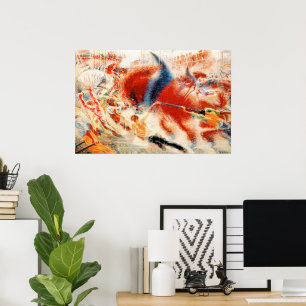 Umberto Boccioni The City Rises Futurism Art Poster