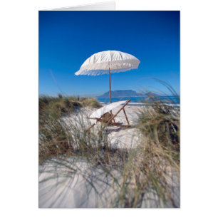 Umbrella And Chair On Beach