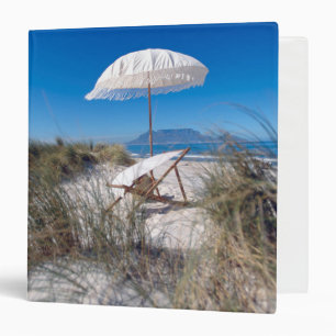 Umbrella And Chair On Beach Binder