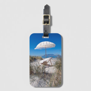 Umbrella And Chair On Beach Luggage Tag