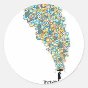 Umbrella Atheist Classic Round Sticker