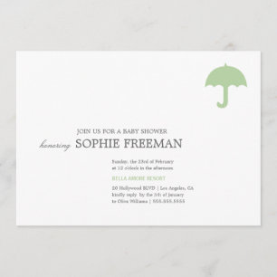 UMBRELLA BABY SHOWER INVITATION