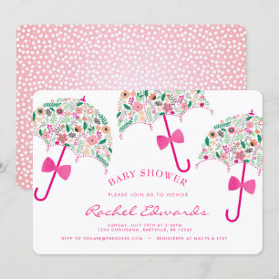 Umbrella Baby Shower Invitation
