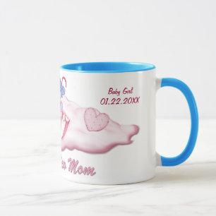 Umbrella Bear Girl for New Mom - Customize Mug