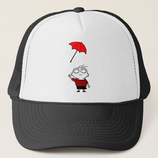 Umbrella Boy Trucker Hat (Front)