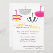 Umbrella Bridal Shower Invitation (Front/Back)
